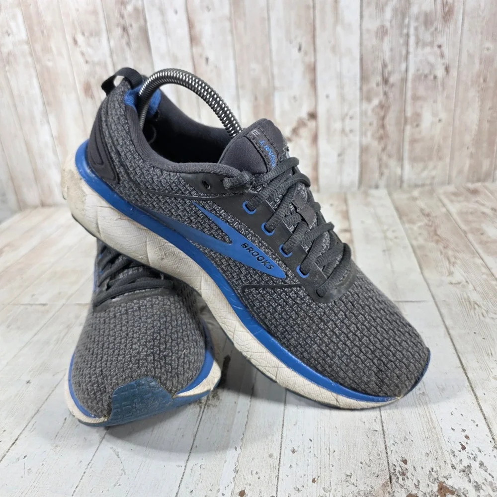 Brooks Revel 6 Mens Running Shoes Black Grey Blue Size 9 Medium D